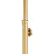 Myles 24 X 24 inch Natural Brass Accent Table, Large